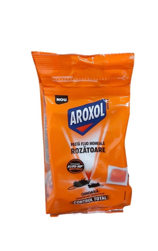 Aroxol pasta fluo momeala rozatoare, 150g
